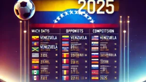Venezuela national football team games by 99math.blog